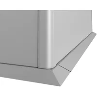 Biohort Mähkante 2 m x 0,5 m silber-metallic