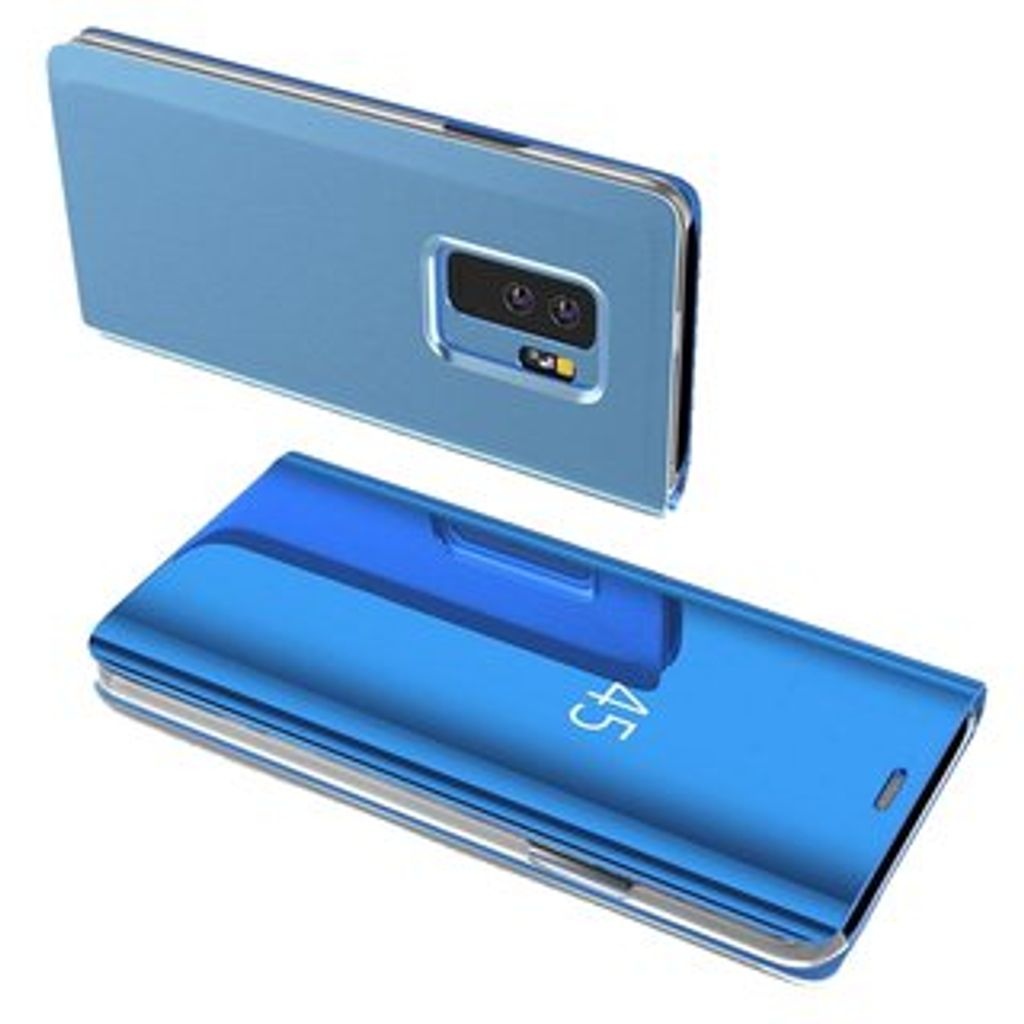 cofi1453® Smart View Spiegel Mirror Smart Cover Schale Etui kompatibel mit Samsung Galaxy A20e (A202F) Schutzhülle Tasche Case Schutz Clear Blau