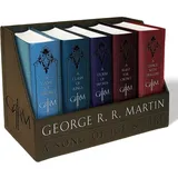 random house llc us George R. R. Martin's A Game of Thrones Leather-Cloth Boxed Set (Song of Ice and Fire Series)