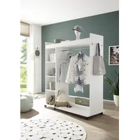 preisbrecher Kompaktgarderobe Vinnie 138 x 150 x 56 cm Weiß