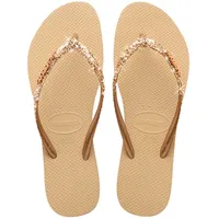 HAVAIANAS Slim Glitter II gold Gr 37/38 Damen