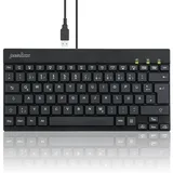 Perixx PERIBOARD-326 DE Kabelgebunden Tastatur Deutsch, QWERTZ Schwarz Beleuchtet