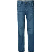 Staccato Regular-fit-Jeans "STCCharles", Jungen, Gr. 158, Normalgrößen, blau (jeansblau), Oberstoff: 80% Baumwolle, 19% Polyester, 1% Elasthan., leichte Abriebeffekte, unifarben, Basic, regular fit, Jeans, Regular Fit