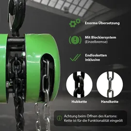 Trutzholm Flaschenzug Stahl 3 m grün