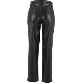 URBAN CLASSICS Straight Leg Synthetic Leather Hosen Black 27