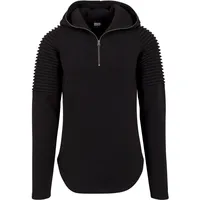 URBAN CLASSICS Pleat Leeve Terry Sweatshirt Black S