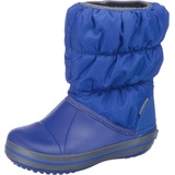 Crocs Winter Puff Boot Kids, Unisex - Kinder Schneestiefel, Blau (Cerulean Blue/Light Grey), 23/24 EU(UK C7)