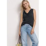 STREET ONE Silk-Look Top Schwarz 38