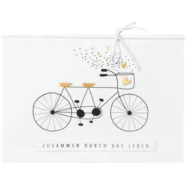 r√§der design Karte zur Hochzeit mit Fahrradmotiv "Zusammen durch das Leben" von räder design - Geschenk zur Hochzeit