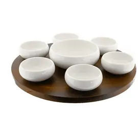 Almina Servierschale Set Braun 8-tlg.