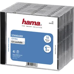 Hama Behälter CD-Aufbewahrung - Kapazität: 1 CD - Schwarz, durchsichtig (Packung