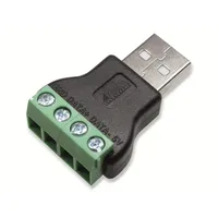 Pollin Steckverbinder, USB A, Schraubanschluss, Stecker