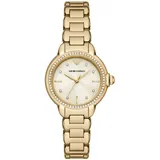 Emporio Armani Armbanduhren goldfarben (gelbgoldfarben) Damen Armbanduhr, Damenuhr, analog, Edelstahlarmband