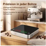 AIMAX Feinwaage Kaffee Feinwaage 0,1g genau mit Timer, 2kg, wiederaufladbar, (haushaltswaage digital für die küche, küchenwaage digital gramm genau), küchenwaage 0 1g genau,digitale waage küche schwarz