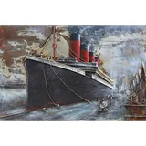 Harms Import 3D Metallbild Schiff