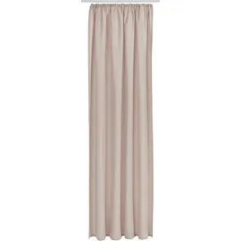 MY HOME Vorhang MY HOME "Raja, Gardinen mit Kräuselband, Vorhänge Wohnzimmer" Gr. 1, beige (sand), B:140cm H:145cm, Polyester, Recyceltes Material, Gardinen, 2er-Set, Bestseller, einfarbig, modern, pflegeleicht, Mikrofaser