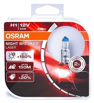 Osram NIGHT BREAKER® LASER H1 NEXT GEN Duobox [Hersteller-Nr. 64150NL-HCB]