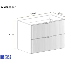 WFL GROUP Niva Waschtisch 60 x 57 cm