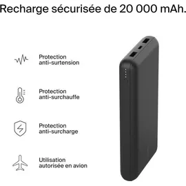Belkin BOOST CHARGE Powerbank, 20.000mAh, 15W Power Delivery, schwarz