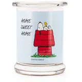 Peanuts Duftkerze im Glas | Duftkerze Home Sweet Home | Geschenke für Frauen | Duftkerze Frische Wäsche | Deko für Zuhause | Kerze im Glas mit hoher Brenndauer bis zu 50h