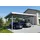 trendy home Doppelcarport 5,75 x 5,00 m silber inkl. Regenrinne