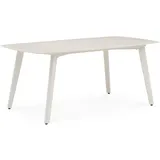 Idimex Meza Gartentisch 180 x 90 x 75 cm Cremeweiß