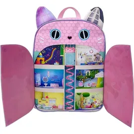 gabby's dollhouse Gabbys Dollhouse Kinder Rucksack 35cm mit magnetischem Deckel - Blau