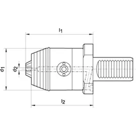 WTE Kurzbohrfutter ISO 10889-1 A R/L VDI30 x 55 2,5-16 mm