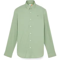 Timberland Stretch Poplin Langarmhemd - Green Bay - L