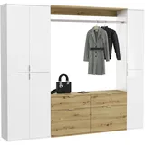 Home Affaire Trondheim Garderoben-Set 212 x 34 x 193 cm braun