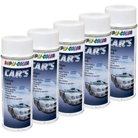 Lackspray Spraydose Sprühlack Cars Dupli Color 651953 weiss matt 5 X 400 ml