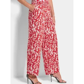 GOLDNER Druckhose Schlupfhose rot/weiß 38