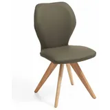 Stuhl Colorado Leder Grün Olive
