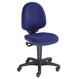 TOPSTAR Standard-Drehstuhl o. Armlehnen, Gestell schwarz, Stoff blau