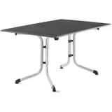 Sieger Boulevard-Klapptisch mit vivodur-Platte 140 x 90 x 73 cm graphit/schieferdekor anthrazit
