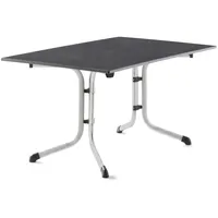 Sieger Boulevard-Klapptisch mit vivodur-Platte 140 x 90 x 73 cm graphit/schieferdekor anthrazit