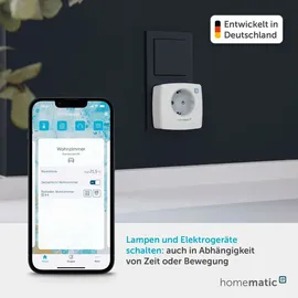 Homematic IP Schaltsteckdose HmIP-PS-2 Weiß 2 St.