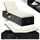 CASARIA Sonnenliege 200 x 58 x 33 cm Schwarz Creme