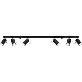 Sollux Lighting RING 6L 6xGU10 schwarz Stahl 16x6x118cm