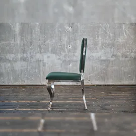 KAWOLA Stuhl LINDA Esszimmerstuhl Barock Velvet grün