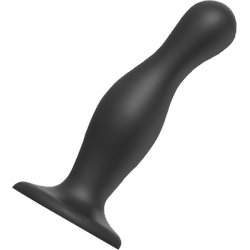 Dildo Plug Curvy, - Größe L, 16,5 cm, schwarz
