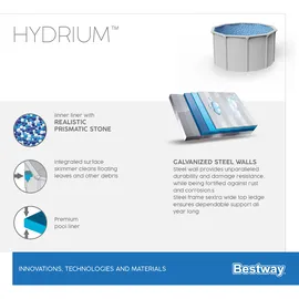 BESTWAY Hydrium Set 300 x 120 cm inkl. Sandfilteranlage 56566