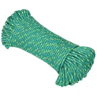 vidaXL Bootsseil 250 m Polypropylen Grün