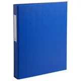 Exacompta 10x Ringbuch Karton 18mm PP 2Ring 25mm rund Rücken 40mm, A4 Blau