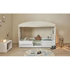 Lifetime Himmelbett 4-in-1 207 x 161 x 124 cm Kiefer weiß