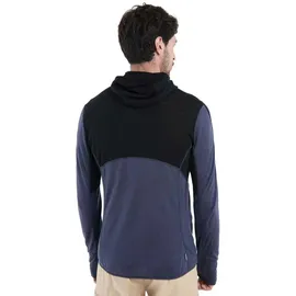 Icebreaker Merino 200 Realfleece Descender Reißverschlusspullover Schwarz M