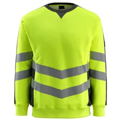 Warnschutz Sweatshirt "WIGTON" Safe Supreme UV-Schutz - XL - gelb/schwarz