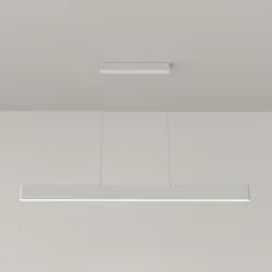 Maytoni Moderne LED-Hängeleuchte weiß, Lichtausrichtung nach oben und unten, 100 cm hoch, höhenverstellbar, 30W 220-240 V
