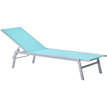 Beliani Liegestuhl Noli Blau