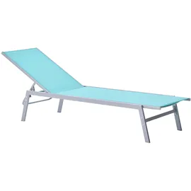 Beliani Liegestuhl Noli Blau